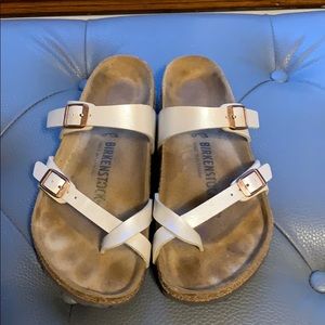 Birkenstock Mayari size 37 hardly worn pearl white